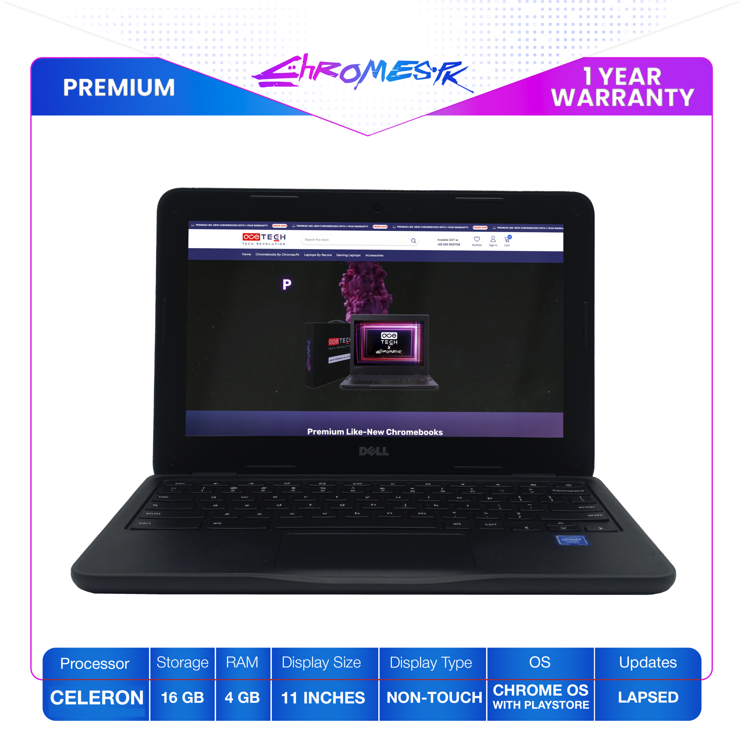 Dell Chromebook 3180 - Premium Edition with 1-Year Warranty