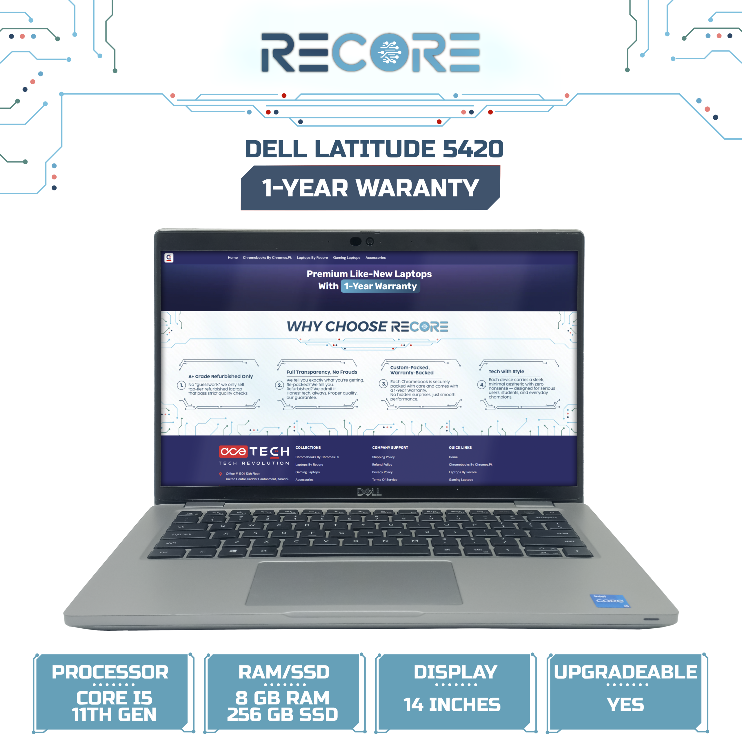 Dell Latitude 5420 - Premium Edition with 1-Year Warranty
